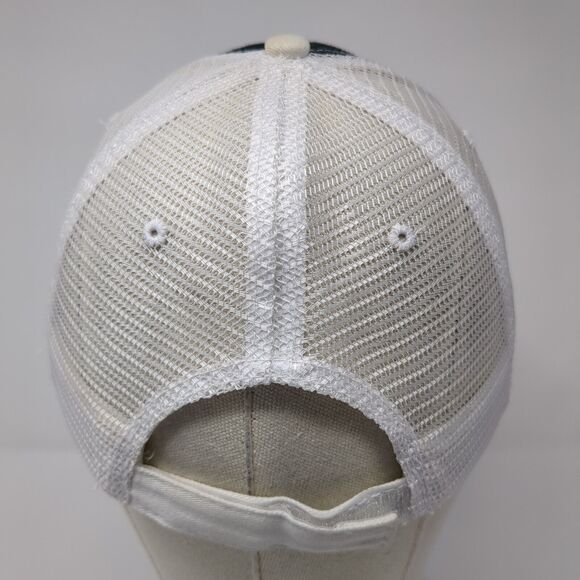 Emesto Silver Strapback Mesh Back Trucker Hat Black One Size Colorblock - Picture 5 of 8